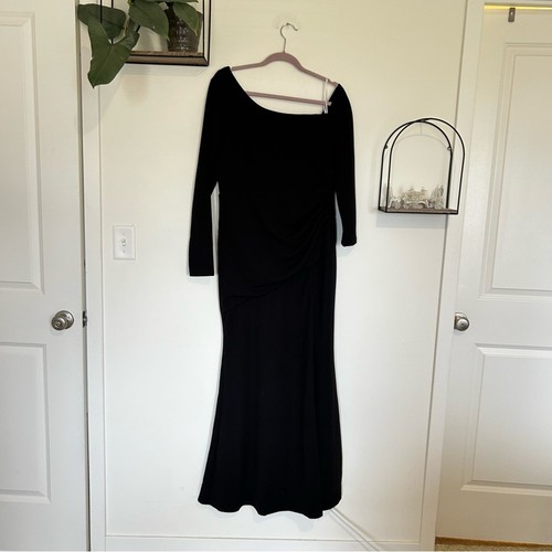 Maxi abito lulus nero elegante - lulus,