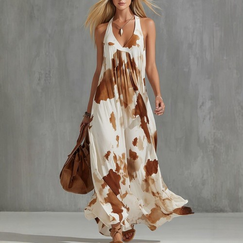 Maxi abito donna boho con