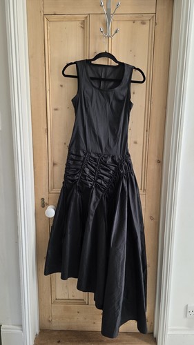 Abito asimmetrico nero fatto - , a