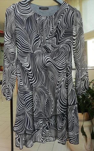 Abito donna mini blú bianco - donna,