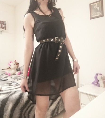 Vestito abito donna nero - vestito,