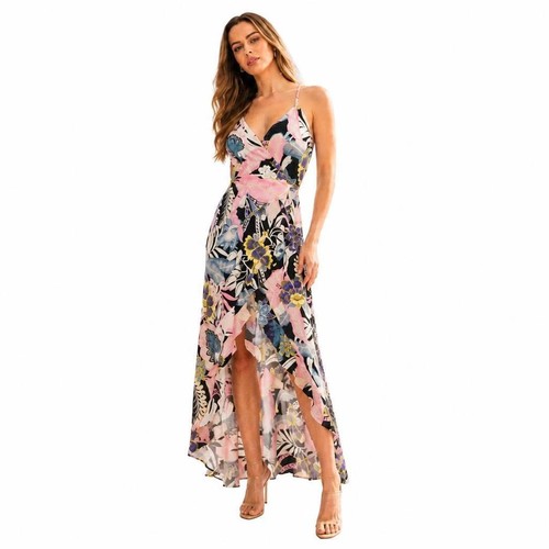 Maxi abito asimmetrico donna