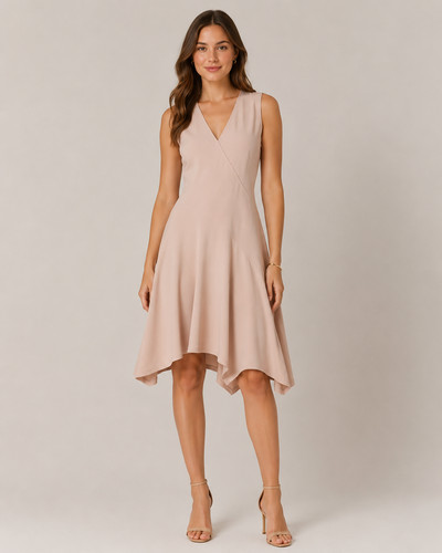 Abito midi donna dkny - abito, rosa